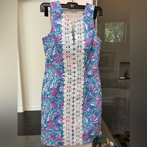 Lilly Pulitzer for Target Blue and Pink Patterned Dress EUC worn once